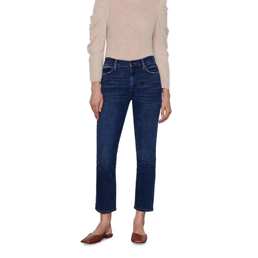 Frame le high Rosalie Denim Women's Blue Straight Leg Jeans